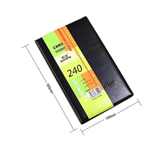 PU Leather Business Card Book Holder Journal Business Card Organizer Name Book Holder Hold 240 Cards