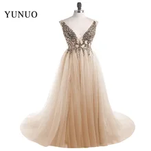 Novo Com Decote Em V Aberto Para Trás UMA Linha de Vestido de Noite Longo Festa Elegante Vestido De Festa Vestidos de Baile de Transporte Rápido