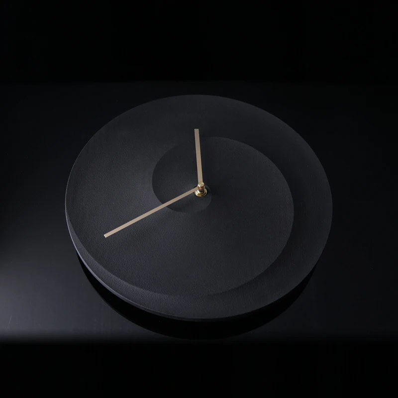  Concrete clock mold bedroom living room wall hanging clock art cement clock manual mold - 32942030421