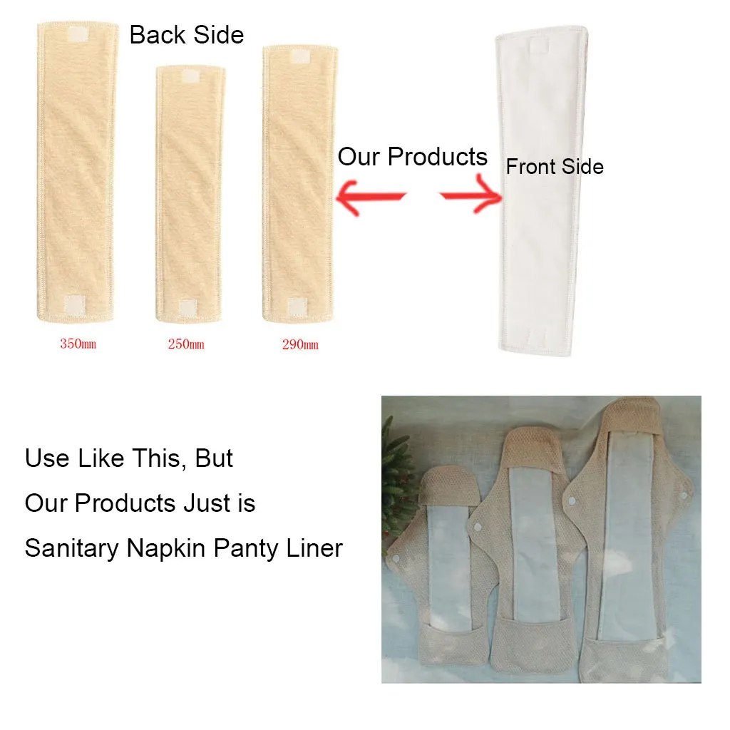 Cotton Breathable Women Menstrual Sanitary Pads Napkin Washable PantyLiner Suit for Female's Physiology Period