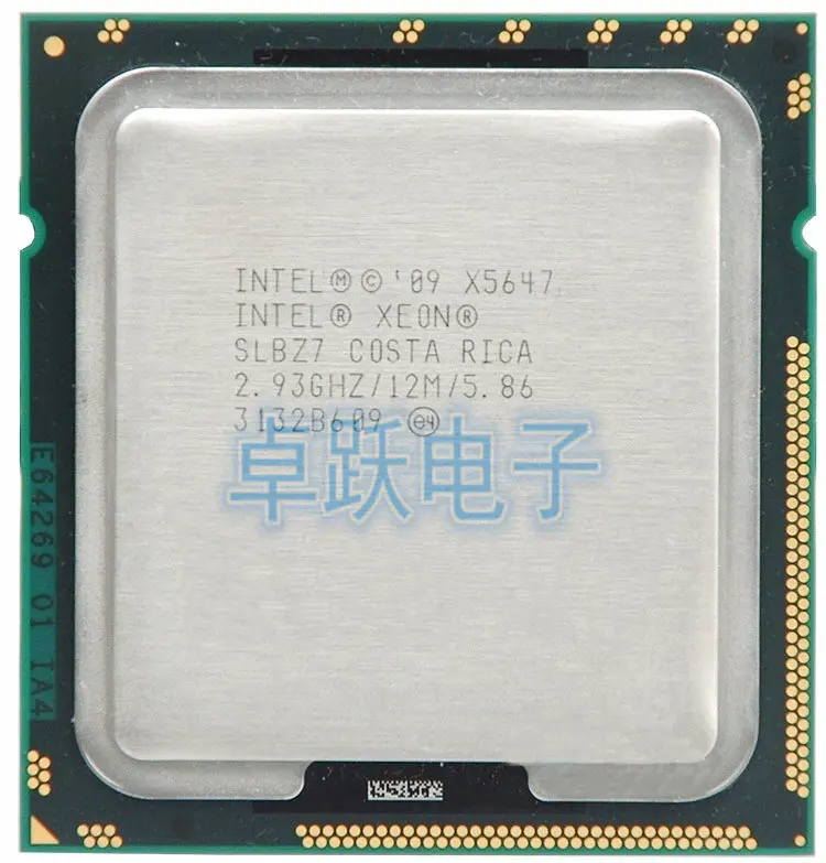 

Intel Xeon X5647 x5647 CPU processor 2.93GHz LGA1366 12MB L3 130W Cache Quad Core server CPU Free Shipping