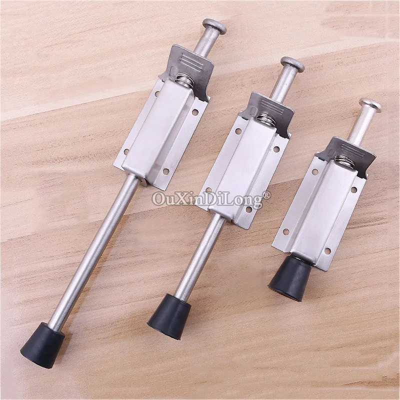 2PCS Stainless Steel Door Stopper Spring Loaded, Stop & Release by Foot