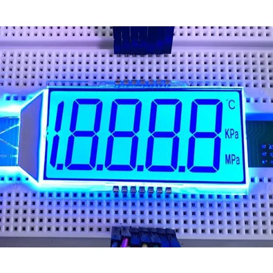

14PIN Reflection 4-1/2 Digits Segment LCD Panel 3V Blue Backlight