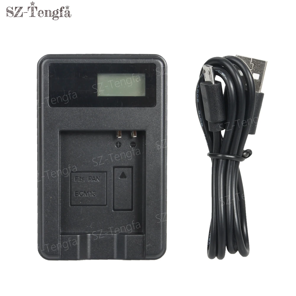 

LCD USB cable charger BCM-13 for Panasonic LUMIX DMC-FT5 TS5 ZS40 TZ60 TZ61