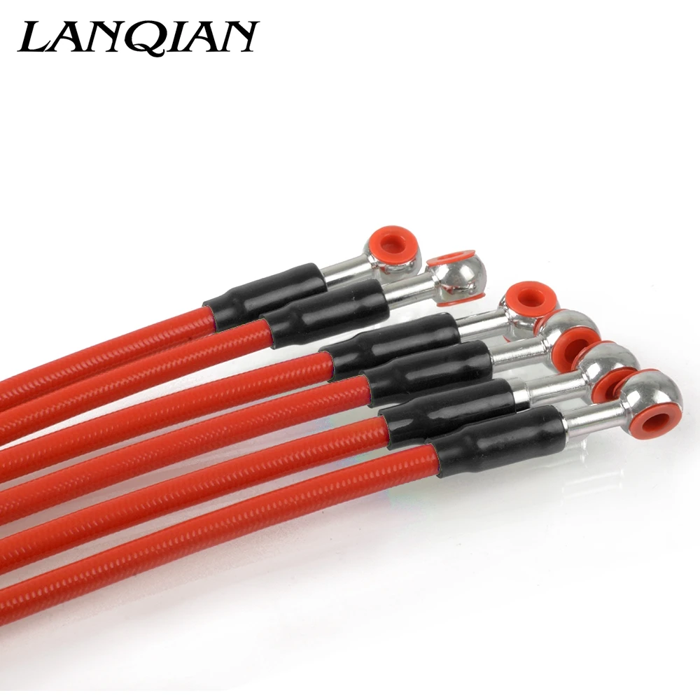 

450mm To 120mm Motorcycle Braided Steel Brake Clutch Oil Hose Line For HONDA SL230 XR230 XR250 XR400MOTARD CRM250R CRM250AR