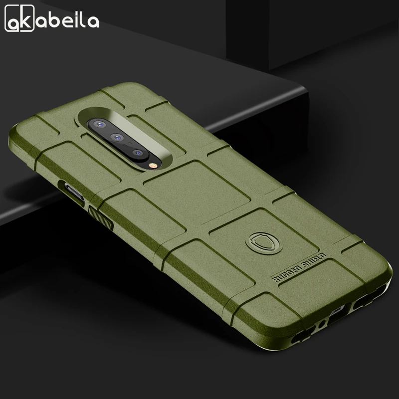 

Phone Cases for OnePlus 7 Pro Case Silicone Shield Armor Heavy Protective Cover On the for OnePlus 7 Pro Bumper Fundas Bags