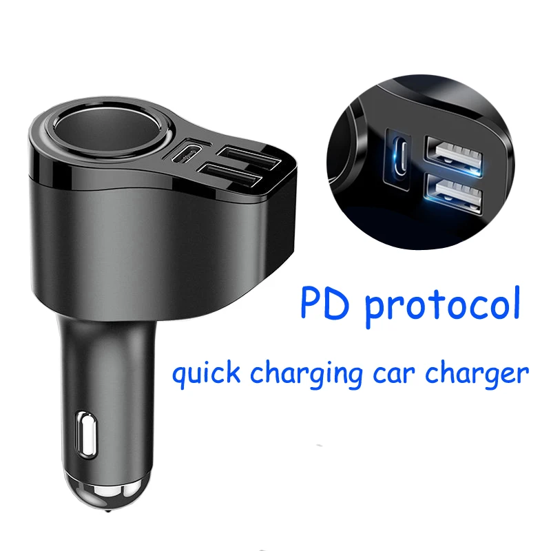 

Type C jack PD quick charge car charger USB C high speed fast charging for Apple for Samsung LG Sony OnePlus Huawei Oppo Xiaomi