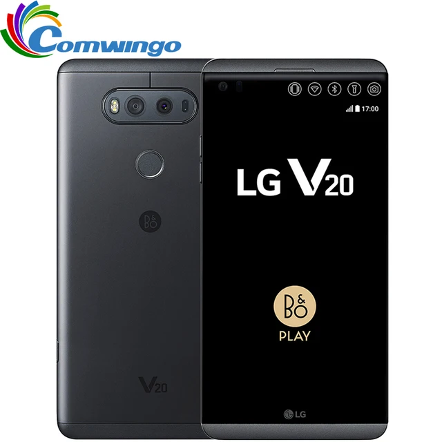Best Offers Original Unlocked LG V20 4GB RAM 64GB ROM Android OS 7.0 5.7''inch screen Snapdragon 820 16MP+8MP Camera 4G LTE Smartphone lgv20