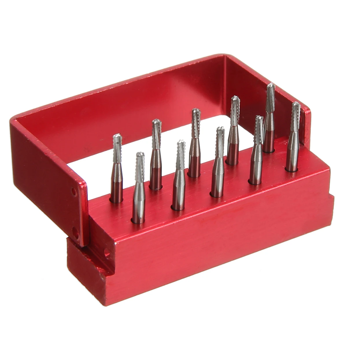 10pcs/Set High Speed Dental Tungsten Steel Bur Crown Metal Cutting Burs for Polishing Dental Lab Burs FG-1957