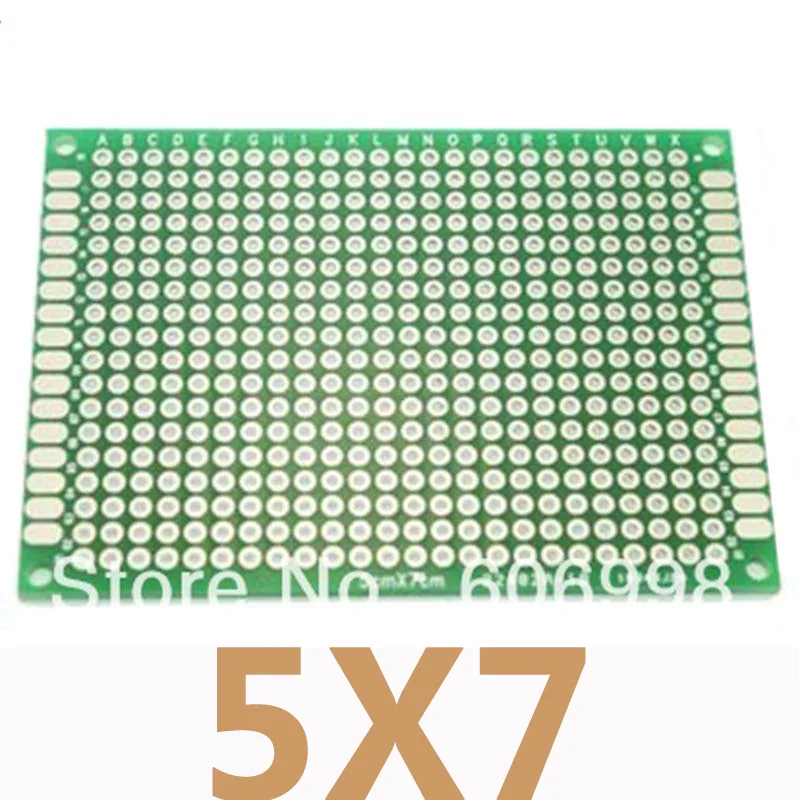 5 шт./лот 5x7 см DIY Двусторонняя Медь Прототип PCB Универсальный печатной плате