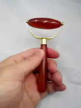 Natural Crystal Agate Scrapping Plate Rolling Jade Massager Wheel Facial Beauty Massage Stick Equipment Necessary Stress Relax