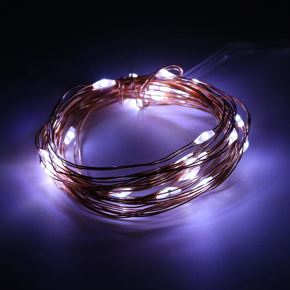 

2 PCS 3M 30 LEDs Battery Operated LED String Lights With Milky White Battery Case