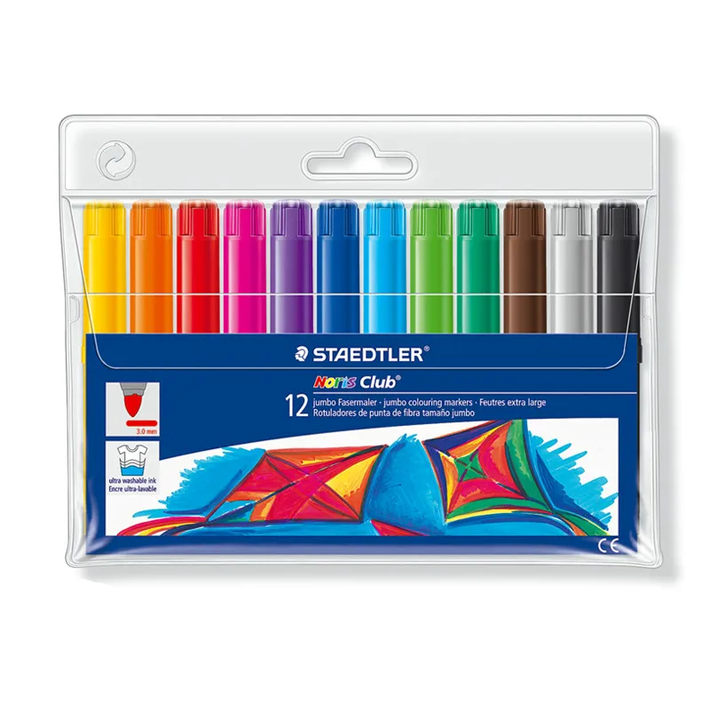 

German STAEDTLER 340 WP12 children painting DIY graffiti 12 color watercolor pen 3.0mm thickness bright Eco-friendly marker pen
