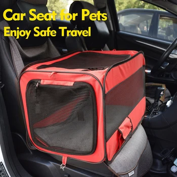 

4 In 1 Portable Pet Backpack Adjustable Car Travel Pet Carrier for Dogs Small Cats Travel Kennel Pet Handbag Carrier Car Seat