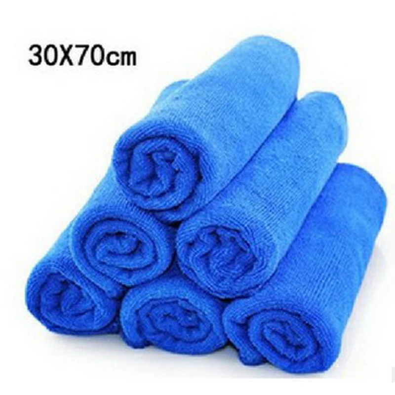 

6 pcs 30*70cm Microfiber Fabric Super Absorbent Dry Hair Towel Wash Car Towel Beauty Salon Towels