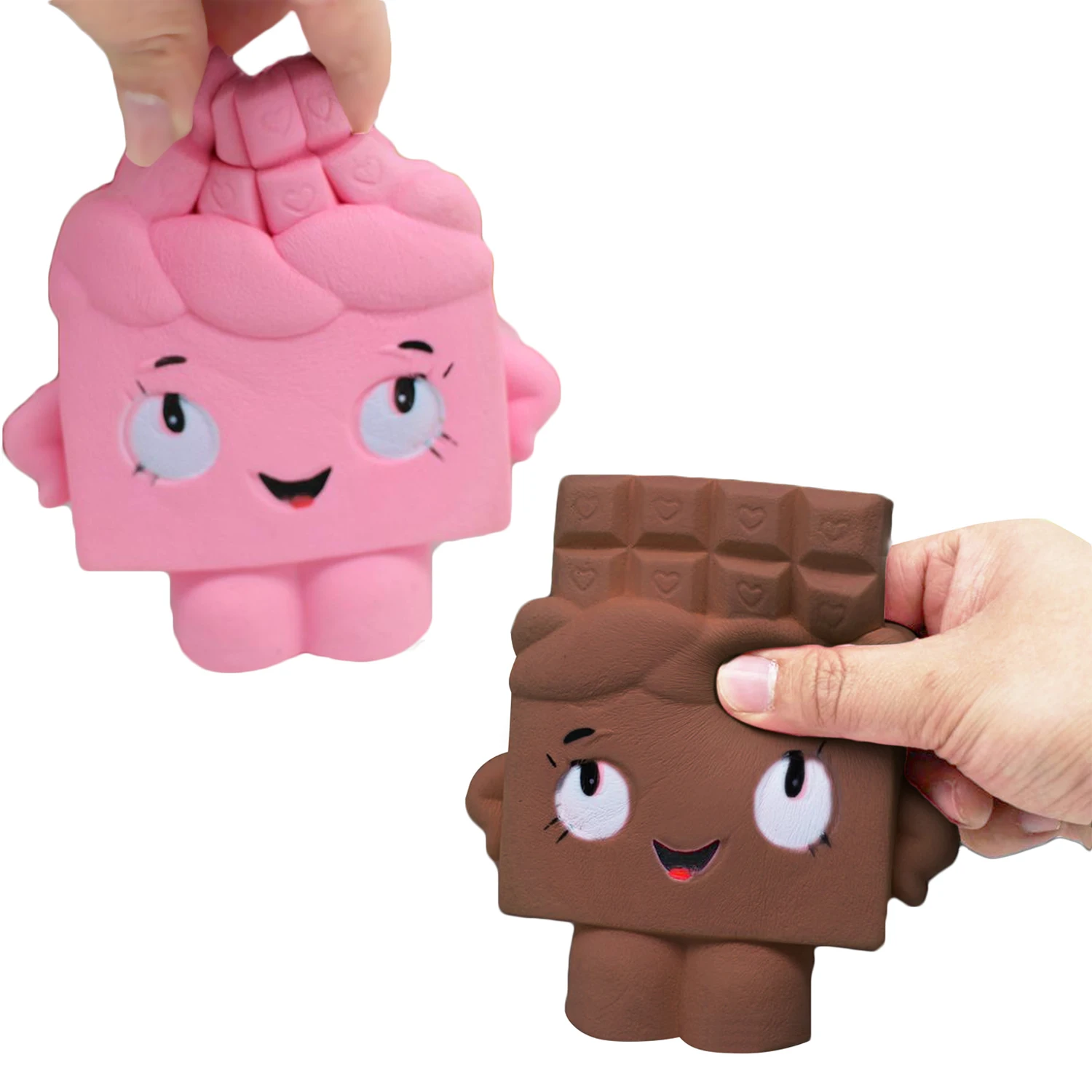 Besegad 13 см милый Kawaii мягкий шоколадный мальчик игрушки медленно поднимающийся для