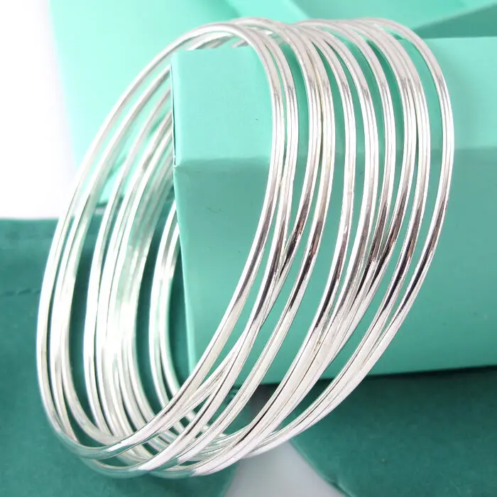 10pcs Cuff Bangle Lots Bracelet Simple Bracelet female Coil Bracelet|Bangles| - AliExpress