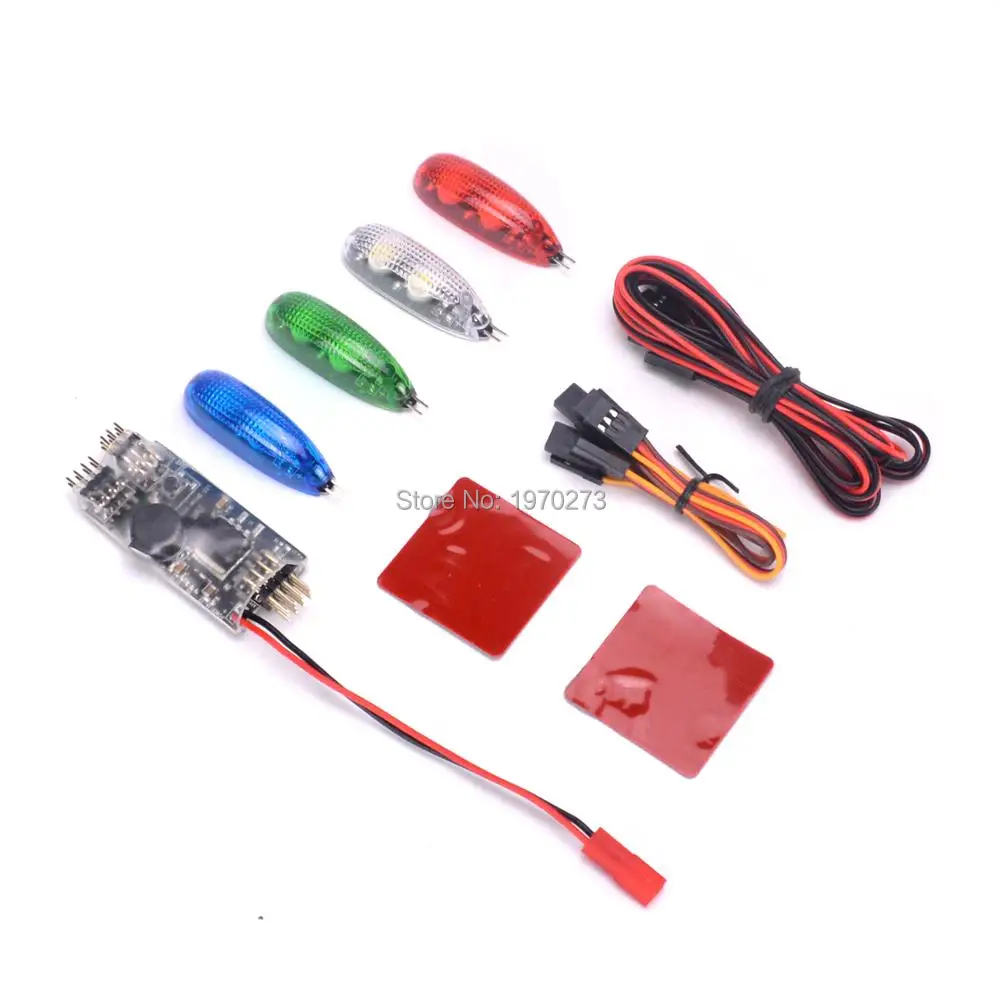 

NEW Intelligent Navigation Light 12V LED Red Green White Blue Wireless for Fixed wing / Delta wing / FPV Racing Drone quadcopter