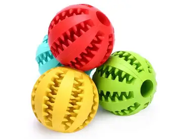 

New Dog Training Toy Dog Toy Interactive Rubber Ball 4Colors 2Sizes Pet Products 2017 D711