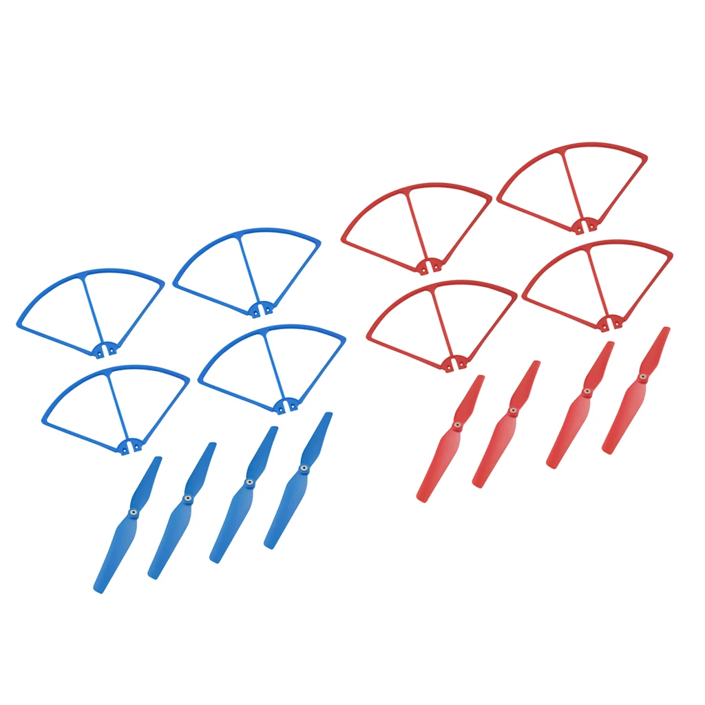 MagiDeal 16Pc Blade Propellers Bumper Cover Protection for SIRC S70W Holy Stone HS100 HS100G RC Helicopter Parts