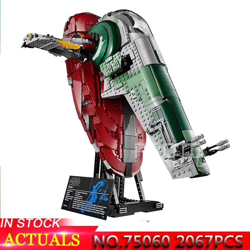 

UCS Slave I Slave NO.1 Building Block Bricks Star Wars legpings Toys Kits LegoINGlys StarWars Children Gifts Clone 75060 2067PCS