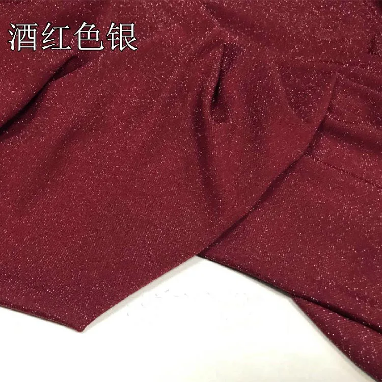 145 см* 50 см блестящая полосатая футболка модная футболка яркая металлизированная ткань Джерси спандекс блестящая ткань