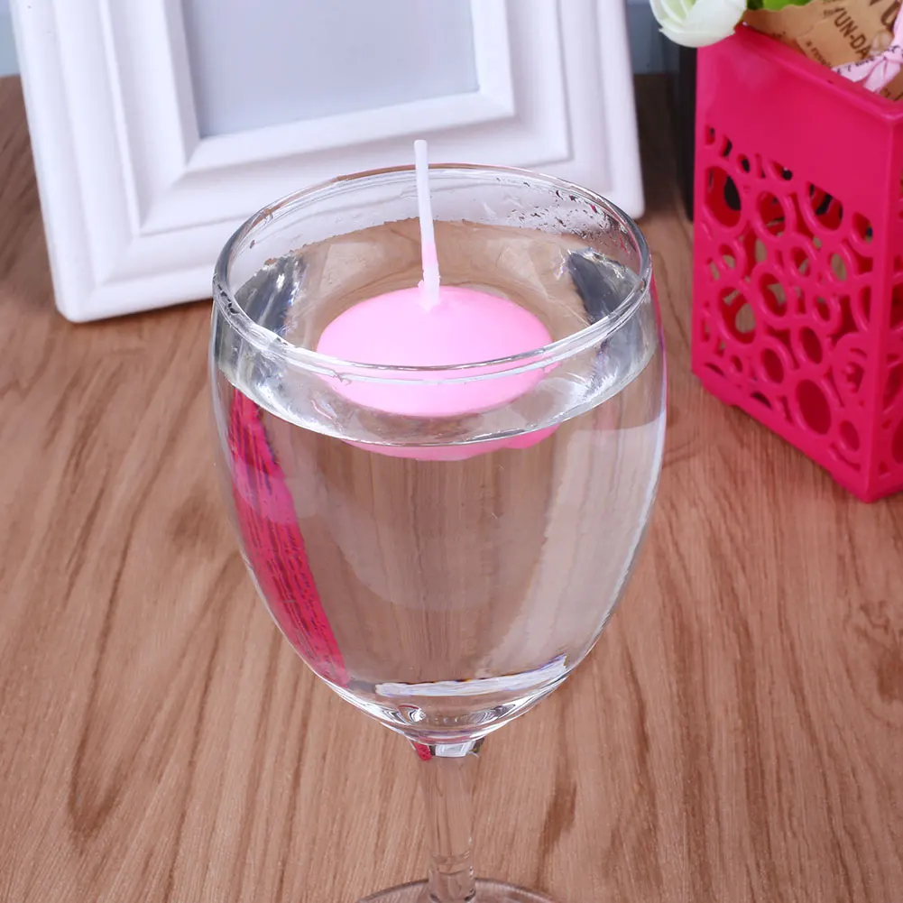 20pcs Small Unscented Floating Candles Home Decor Wedding Birthday Party Dedals