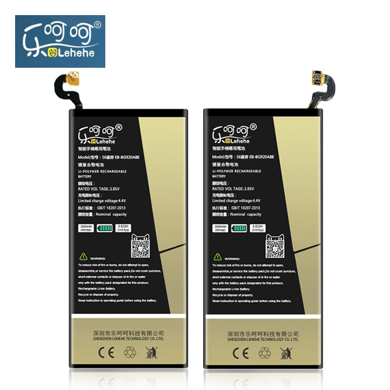 LEHEHE батарея для Samsung Galaxy S6 G9200 G920f G920i G920A G920S G920L G920K 2550mAh Замена батареи бесплатные