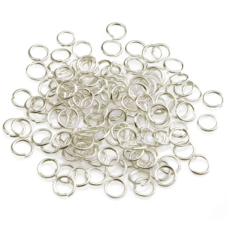 

300 Pcs/Lot 4/6/8mm Metal DIY Jewelry Findings Open Single Loops Jump Rings & Split Ring For Jewelry Making