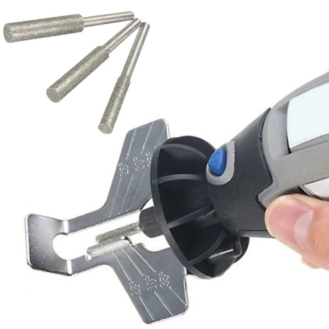 DWZ Chainsaw Sharpening Tool Attachment Rotary Power Drill Hand Sharpener Adapter