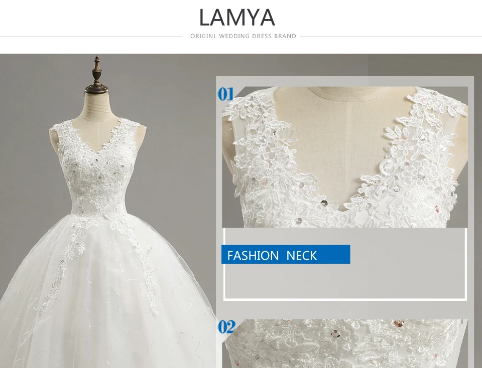 LAMYA Princess Lace Off Shoulder Wedding Dresses 2020 Customized Bridal Dress Women Romantic Vestidos De Novia Bridal mermaid wedding dress