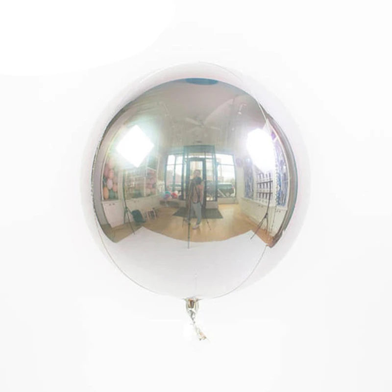 5 шт. 22 дюйма 4D круглые металлические объемные воздушные шары из золотой серебряной фольги Свадебный декор для дня рождения гелиевый надувной Globos поставка