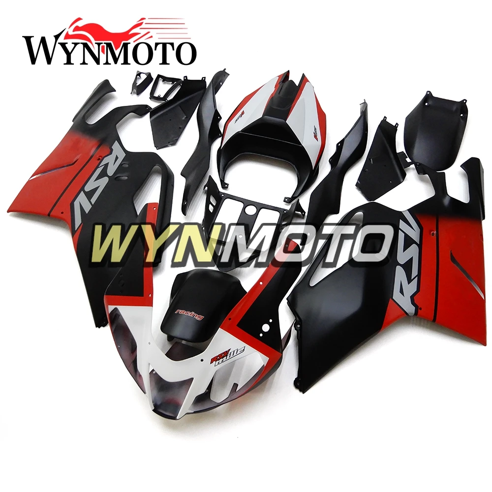 Полный набор обтекателей для Aprilia RSV 1000 Mile RSV1000 2004-2006 04 05 06 ABS пластик кузова мотоцикла красный черный Carenes