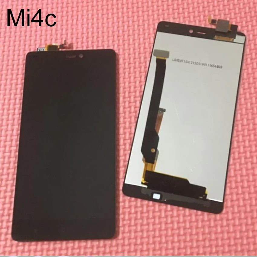 Black Best Working LCD Touch Screen Digitizer Assembly For Xiaomi Mi4c Mi 4c M4c Mobile Phone