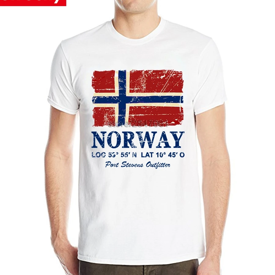 Aliexpress.com : Buy Printed Vintage Norway Flag Shirt Men