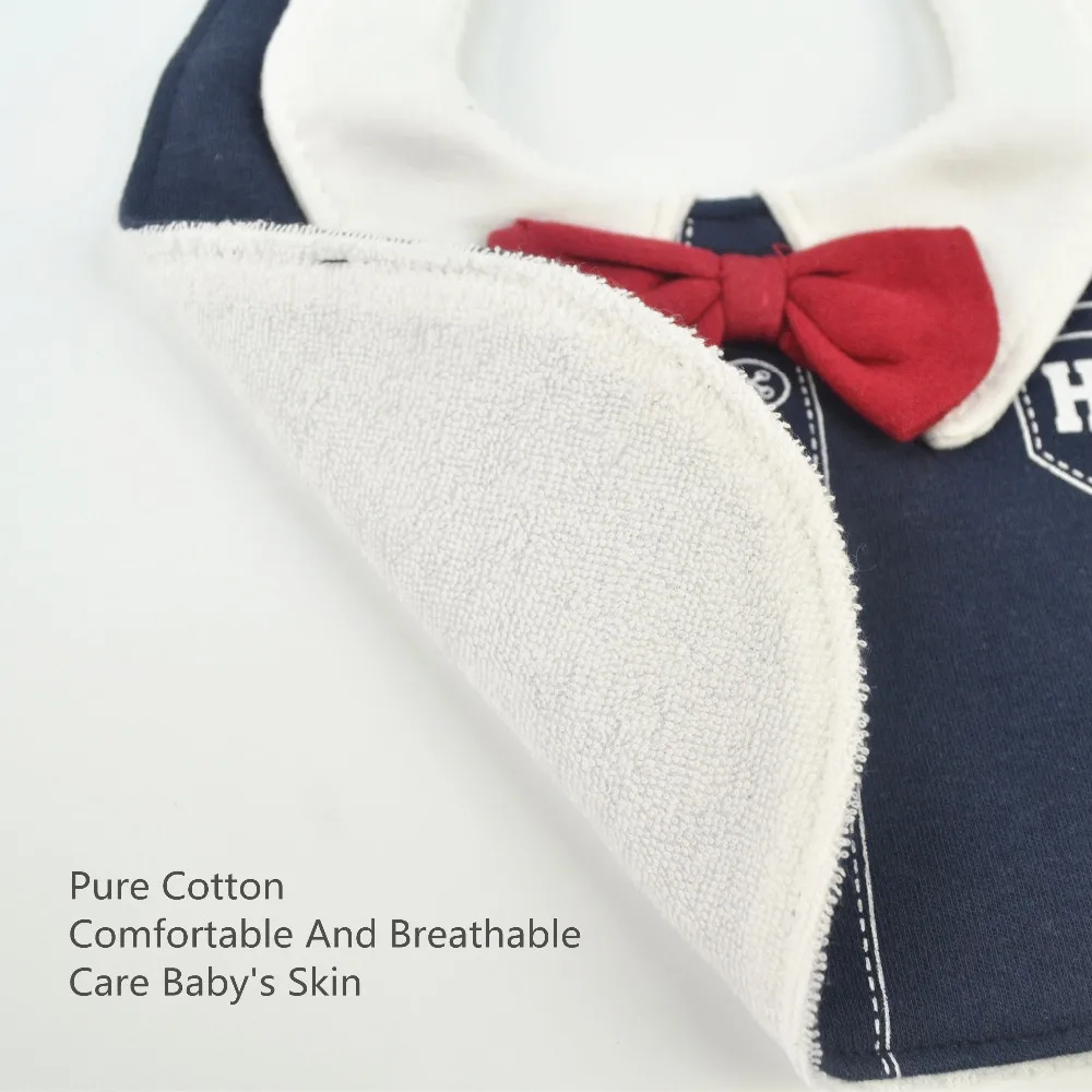 LionBear/детские нагрудники для малышей 3-24 месяцев, галстук-бабочка, хлопок, 4 слоя, водонепроницаемый слюнявчик для младенцев, полотенце, слюнявчик, Детские аксессуары