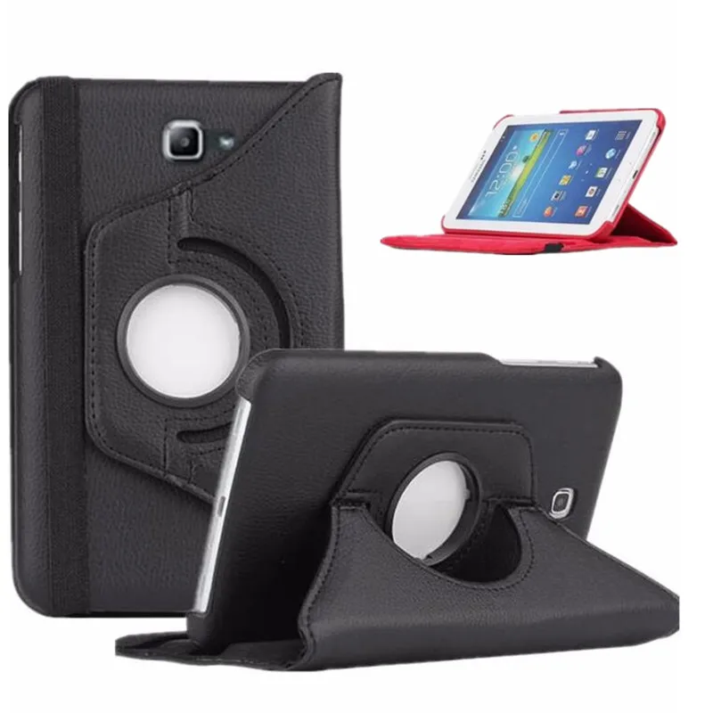 

Case for Samsung Galaxy Tab A 10.1 2016 T580 T585 SM-T580 -T585 360 Degrees Rotating Leather Stand Tablet Cover+Screen Protector