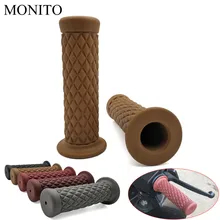 7/" 22 мм Винтаж резиновые кафе рукоятки руля рукоятки для мотоциклов для Honda Hornet CB400 CB599 CB600 CBR650F CBF1000 VF750