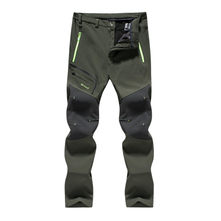 Новые походные брюки мужские водонепроницаемые флисовые зимние уличные брюки спортивные походные велосипедные лыжные флисовые брюки 002