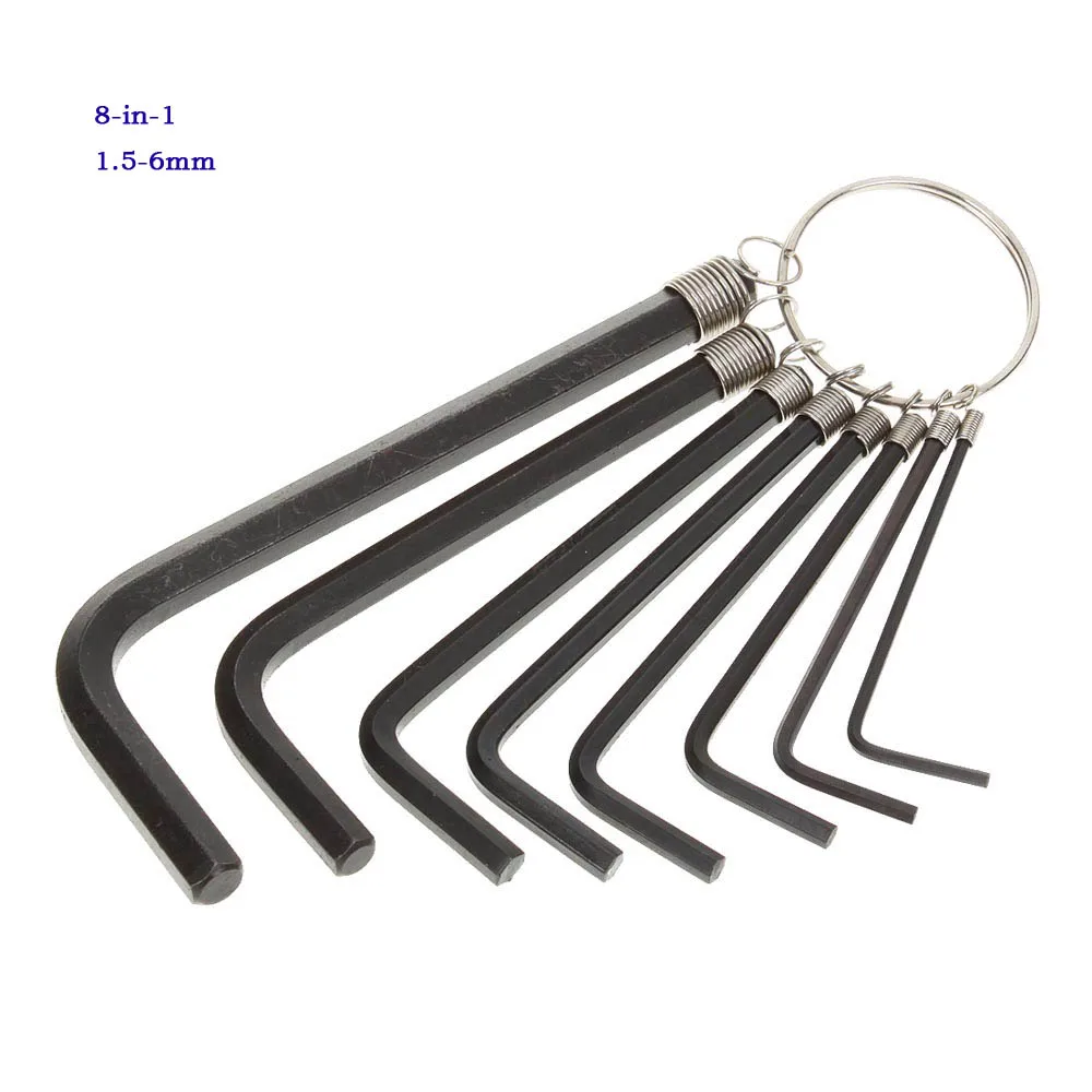 8 in 1 Hex Key Set 1.5 6mm Steel Hex Wrench Tool Set Hex Keys Hand Tool