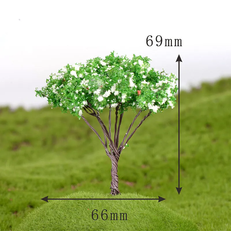 Пластиковый сад микропейзаж высокое качество миниатюры Сакура Мини 1 шт. моделирование деревья Популярные фигурки украшения дома - Цвет: 20
