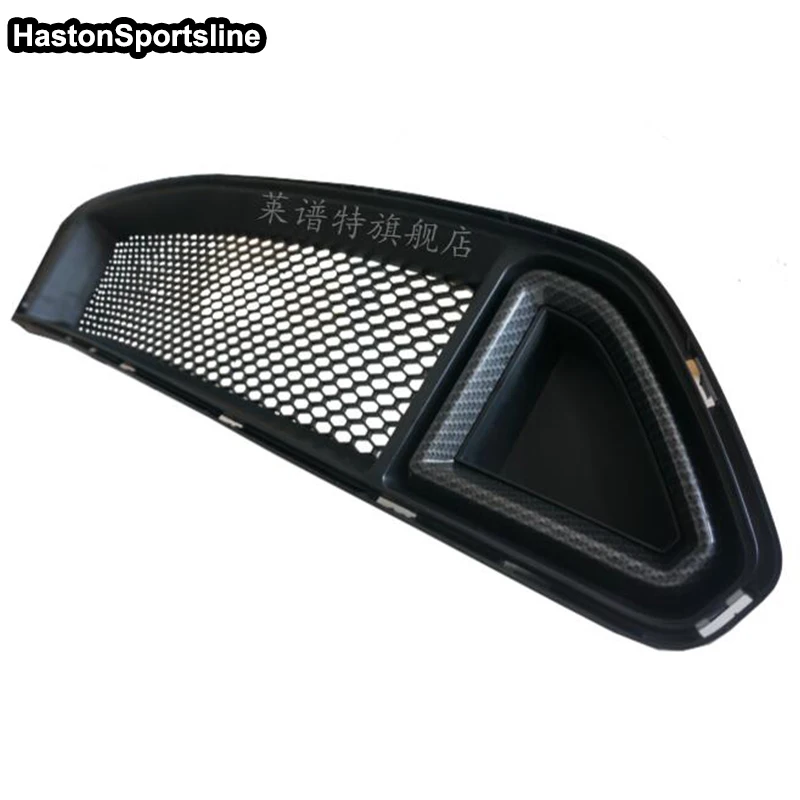 

For Ford Mustang Carbon Fiber Modified RTR Style Front Bumper Engine Grill Grids 2015 2016 2017