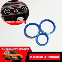 Автомобильная оклейка из алюминия для Subaru ХV навигационный охлаждающий воздух переключатель ручка корпус блестки внутреннее украшение