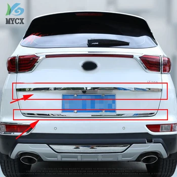 

Stainless steel tailgate trim trim Rear Trunk Lid Cover Trim 2016-2017 fit for Kia new Sportage KX5 Car styling 2pcs