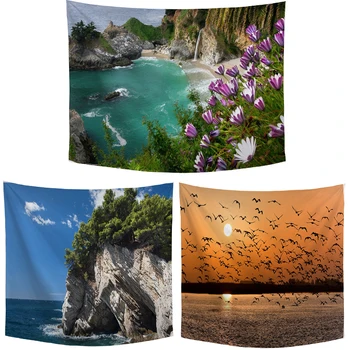 

Beautiful Spectacular Waterfall Design Wall Hanging Tapestry Hotel Room Dormitory Family Living Room Wall Unique Decor Carpet