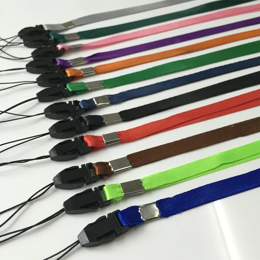 

Etmakit Newest 10pcs Lanyards Neck Strap For ID Pass Card Badge Gym Key / Mobile Phone USB Holder DIY Hang Rope Lanyard