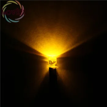 

20pcs 3mm LED 12V Pre-Wired Resistor DC 20cm Flat Top Yellow Wide Angle Light Bulb lamp Emitting Diodes For Car Toy DIY Retai