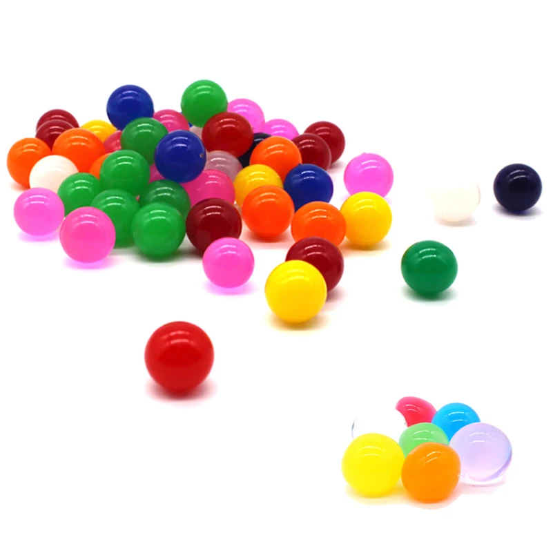 50pcs/25pcs Crystal Soil Outdoor Beads Magic Ball Pearl Shaped Soft