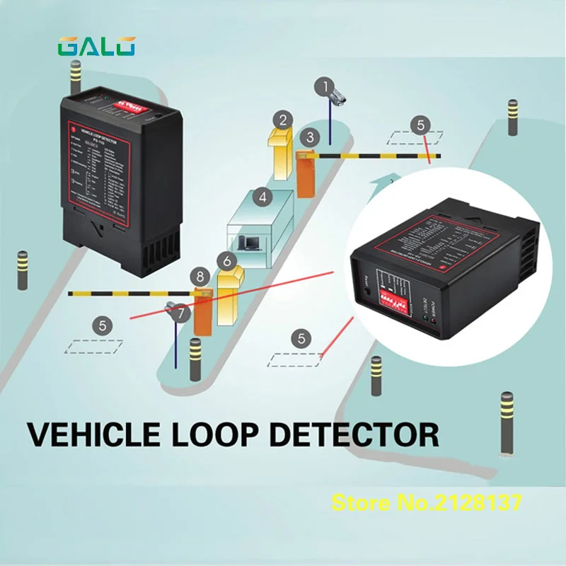 

PD132 inductive VEHICLE LOOP DETECTOR controller module,loop sensor for vehicle access