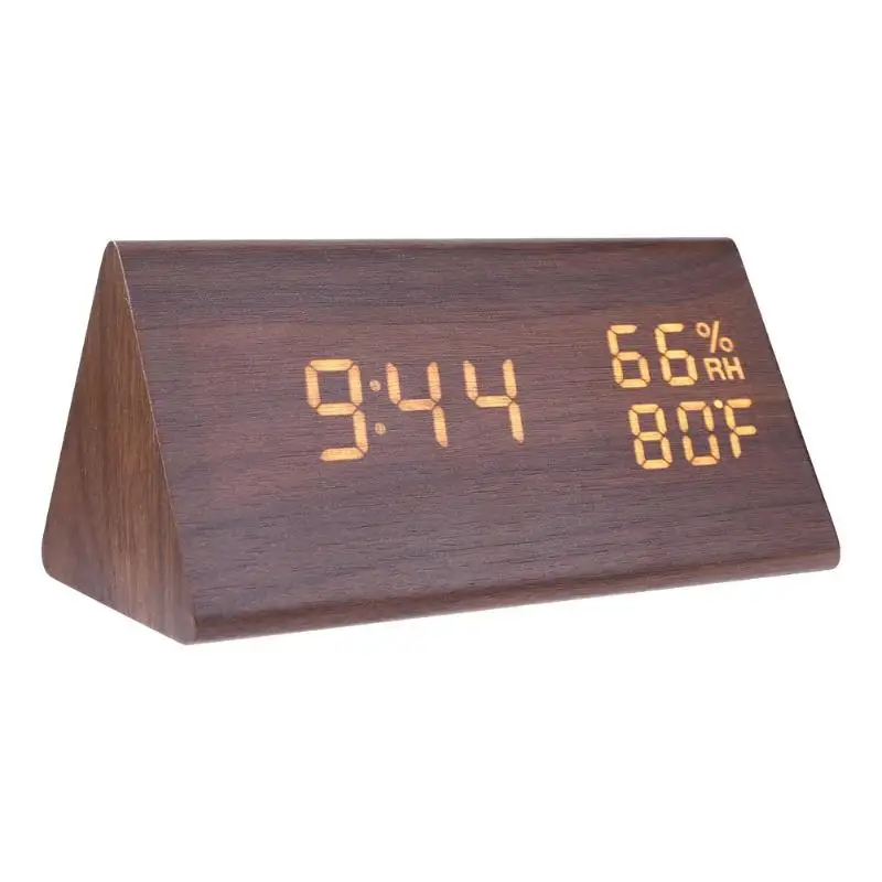 BROWN outdoor clock thermometer